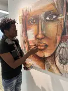 Anol el Pemu expose « Regards croisés » à Sainte-Foy-la-Grande