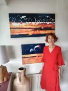 Bernadette Favreau expose ses œuvres à Léognan avant Gradignan