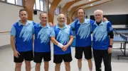 Caux TT 4 : les vétérans champions de leur poule en tennis de table