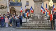 Commémoration du 8 mai à Banassac-Canilhac avec les élèves