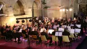 Concert en plein air de l'orchestre d'harmonie à Sauvian
