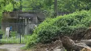 Démolition de l'ancienne station d'épuration de Cendras