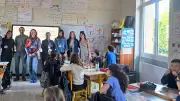 Erasmus au regroupement pédagogique Saint-Pons-Le Pin : l'anglais en géométrie