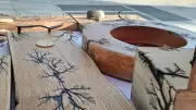 Foudre sur bois : l'art fractal de Claude Camps au Marché de la création