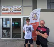 Gauthier Manciet, troisième aux championnats de France de savate boxe