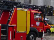Incendie chez Brico Dépôt à Saint-Georges-des-Coteaux, fumée visible