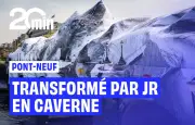 JR transforme le Pont-Neuf en caverne géante de 120 mètres