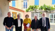 Kléber Mesquida en visite à Aigues-Vives pour échanger sur les projets locaux