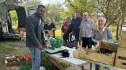Le petit marché du samedi matin devant la cave coopérative fait le plein