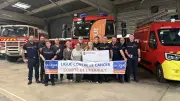Les pompiers de Sérignan remettent 1 000 € à la Ligue contre le cancer