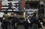 Manifestations techno contre le projet de loi Ripost à Marseille