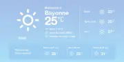 Météo à Bayonne : ciel dégagé et températures douces aujourd'hui