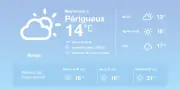 Météo à Périgueux : grisaille persistante et températures en hausse