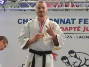 Nathan Aboud double champion de France de para-judo adapté