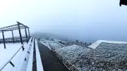 Neige tardive au mont Aigoual : derniers flocons de l'hiver 2025-2026