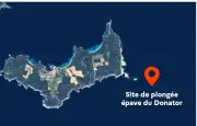 Plongeur retrouvé mort près de l'épave du Donator à Porquerolles