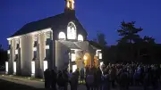 Plus de 200 personnes à l'inauguration de la chapelle Saint-Roch illuminée