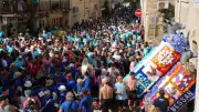 Préparation de la fête de la Saint-Laurent à Bessan du 8 au 12 août