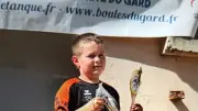 Pétanque : Elio Monnier, 6 ans, champion du Gard en tête-à-tête