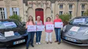 Quatre agentes municipales relèvent le Défi 24 heures en VE pour Rose Up