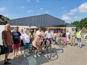 Randonnée de 21 km à Gornac : vélo, marche et château