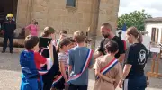 Relais sportif de la flamme de l'Arc de Triomphe accueilli à Miramont