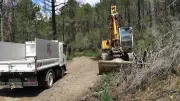Remise en état de la piste forestière n° 11 à Sainte-Cécile-d'Andorge