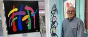 Stratos de retour à Nîmes avec sa peinture vitaminée et ses éléphants