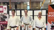 Trois ceintures noires pour le club Bushido shotokan karaté de Pouzols