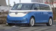 Un van électrique ID. Buzz prend feu dans une station à Toulouse