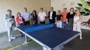 Une table de tennis de table inaugurée à l'école de Montady
