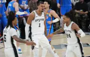 Wembanyama éblouit, les Spurs égalisent face au Thunder