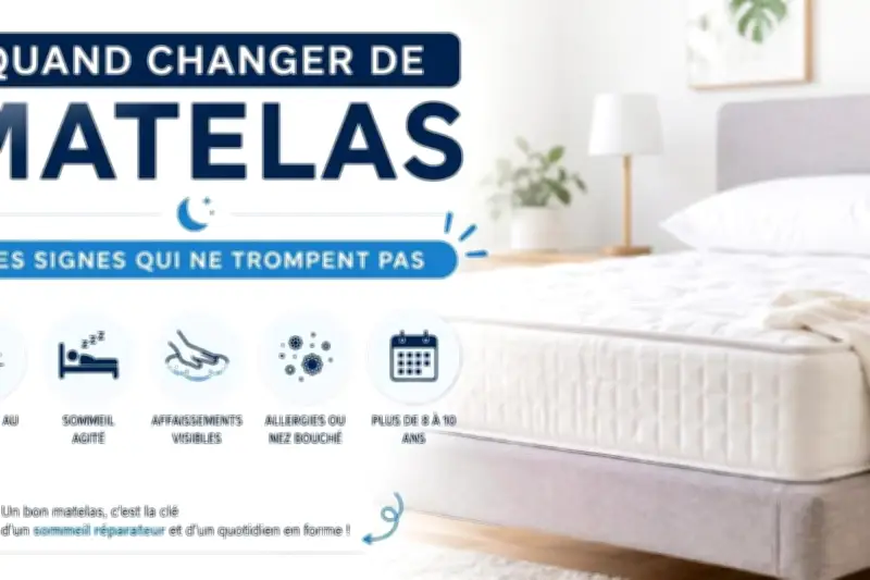6 signes d'usure du matelas qui gâchent vos nuits et quand le changer