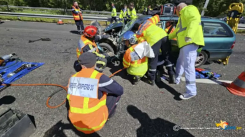 Arles : choc frontal entre deux voitures, six blessés dont un grave