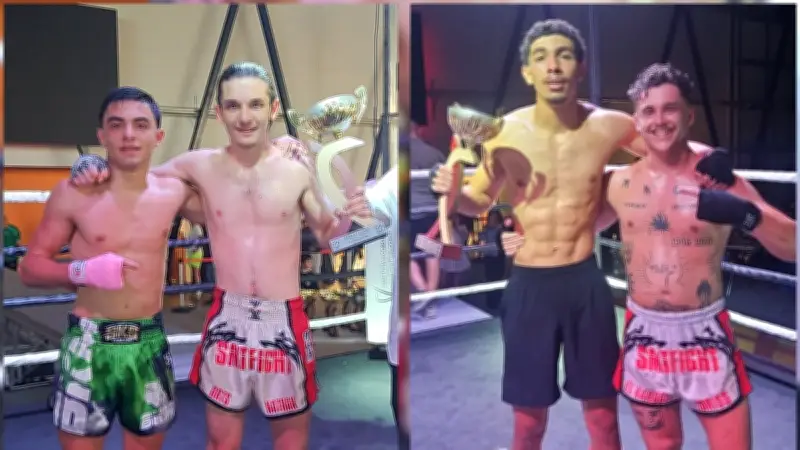 Boxe : Nathan et Adrien brillent au gala Arena Corsa à Bastia