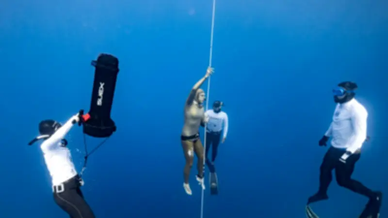 Brigitte Banégas championne de France d'apnée en immersion libre