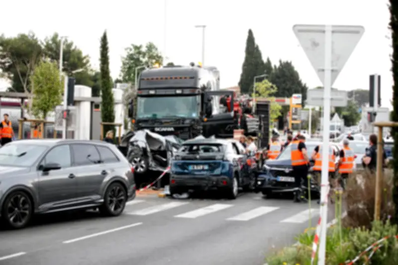 Carambolage à Antibes : le chauffeur du poids lourd en garde à vue