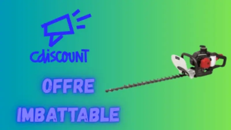 Cdiscount : offre choc sur le taille-haie thermique Scheppach à 109,99€