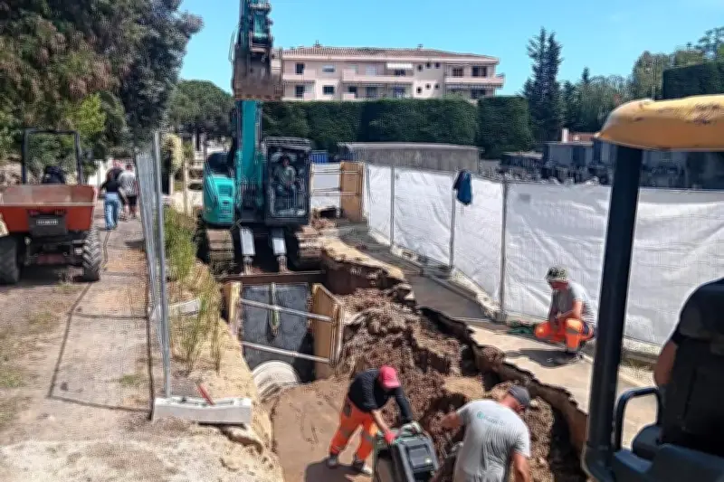 Chantier anti-inondation près de Cannes : sécurisation du vallon du Gabron