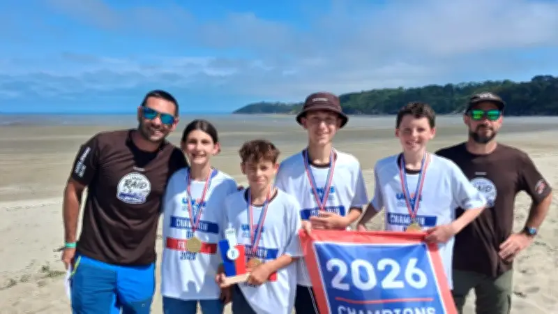Collège Marcel-Aymard de Millau : premier titre de champion de France UNSS en raid sport partagé
