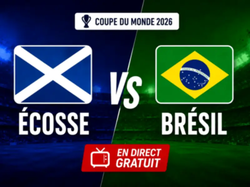 Écosse-Brésil : chaînes gratuites pour regarder le match à l'étranger