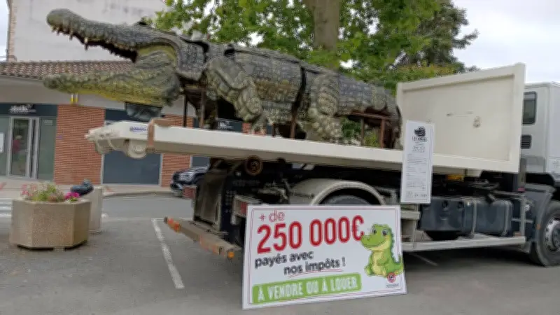 Crocodile mécanique à 250 000 € : polémique dans le Tarn