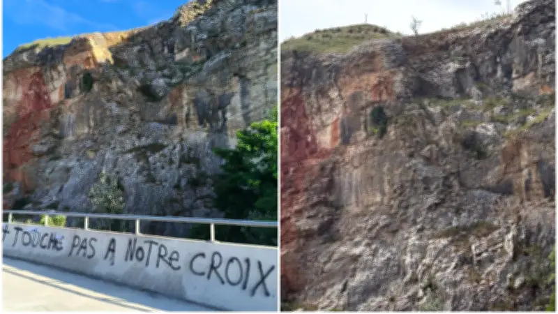 Croix à Comps : une enlevée, une autre installée dans la nuit