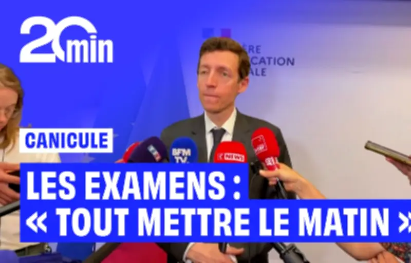 Examens scolaires déplacés le matin face aux canicules annonce le ministre