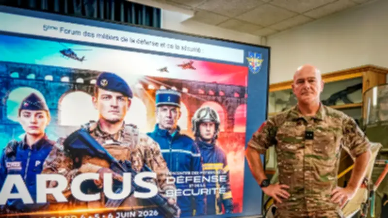 Forum Arcus au Pont du Gard : l'armée présente ses métiers