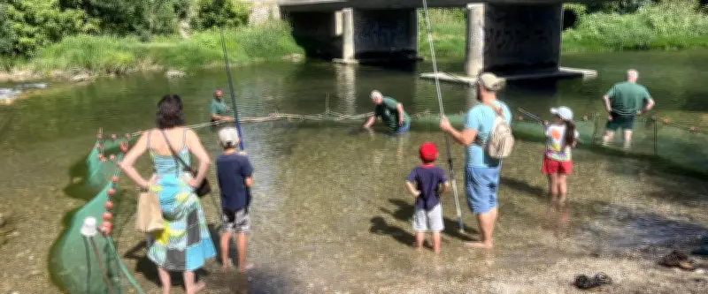 Fête de la pêche à Bagnols : initiation et lâcher de truites pour les enfants