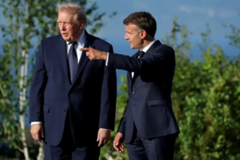 G7 : Trump vante son super accord, Macron défend son agenda