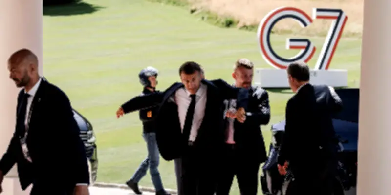G7 à Évian : Macron face aux fragilités intérieures