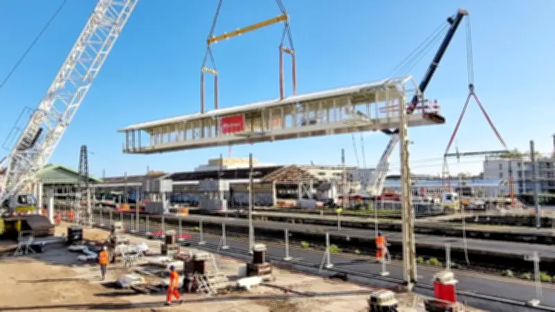 Gare d'Agde : la passerelle piétonne sera posée dans la nuit du 23 au 24 juin