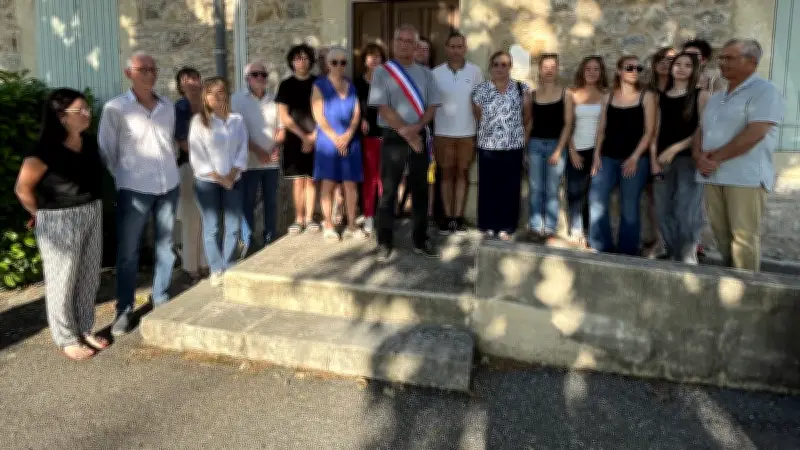 Hommage émouvant à Lyhanna devant la mairie de Logrian-Florian